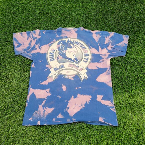 Vintage 1990 Duke-University Shirt Medium 19x24 Blue-Devils - Picture 2 of 14